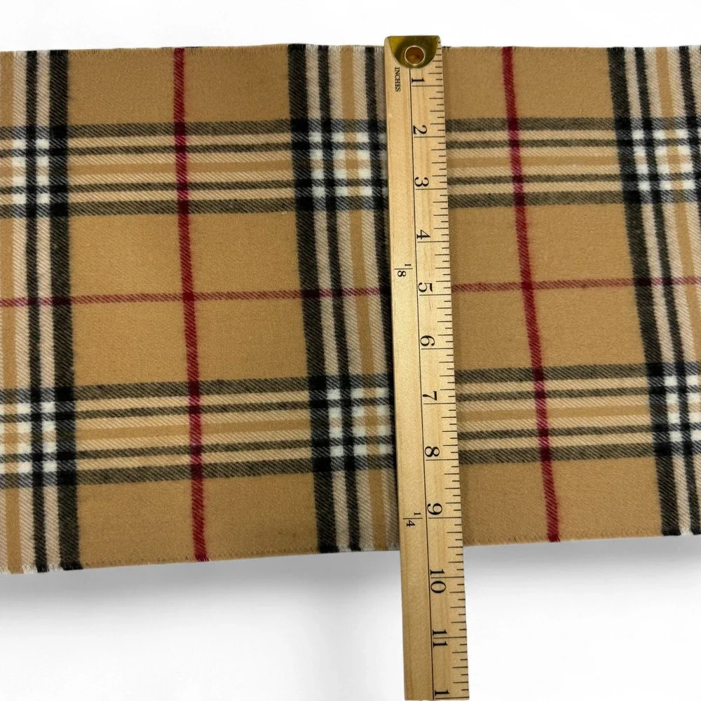 Cashmink Beige Tan Plaid Infinity Scarf Camel Checkered‎ Classic Cozy Preppy